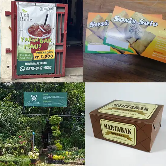 jasa desain spanduk label dus kemasan